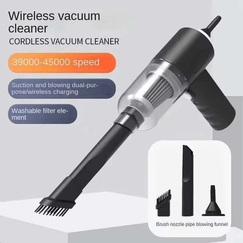 Portable mini vaccum cleaner for desk, car & home cleaning