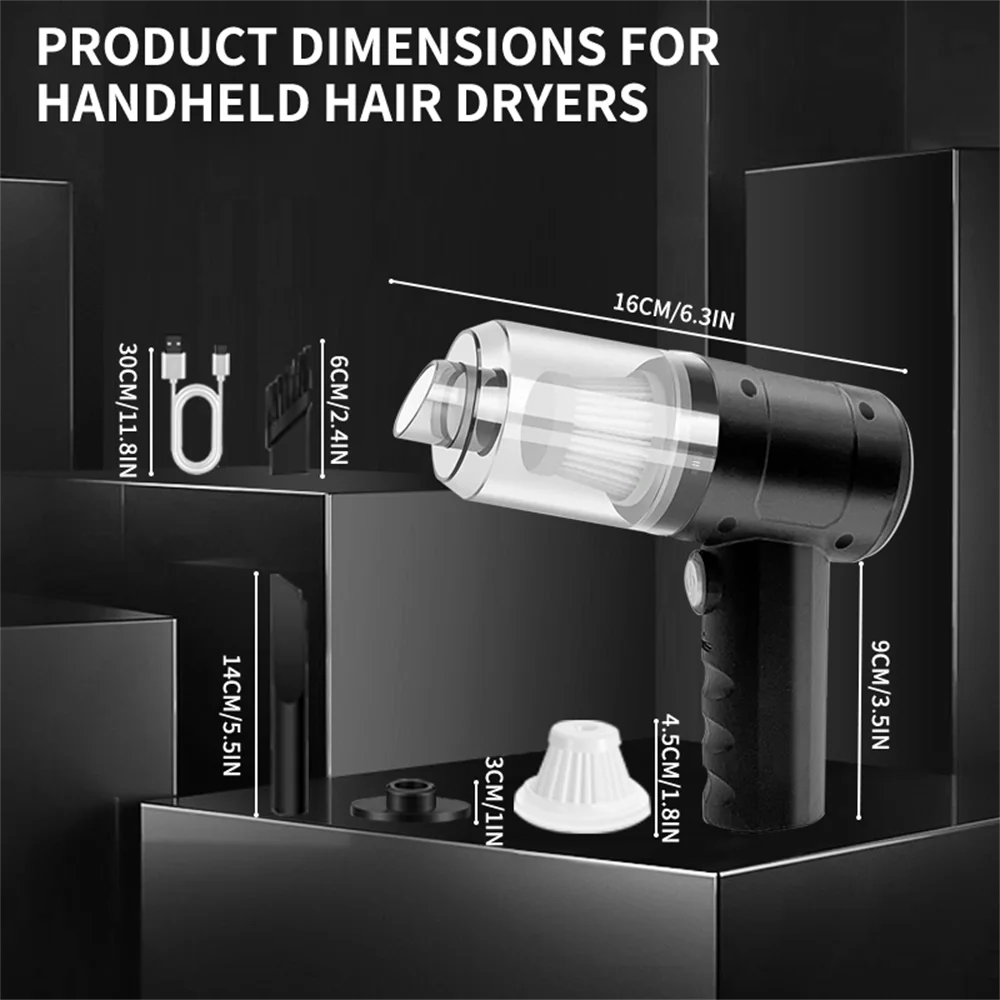 Portable mini vaccum cleaner for desk, car & home cleaning